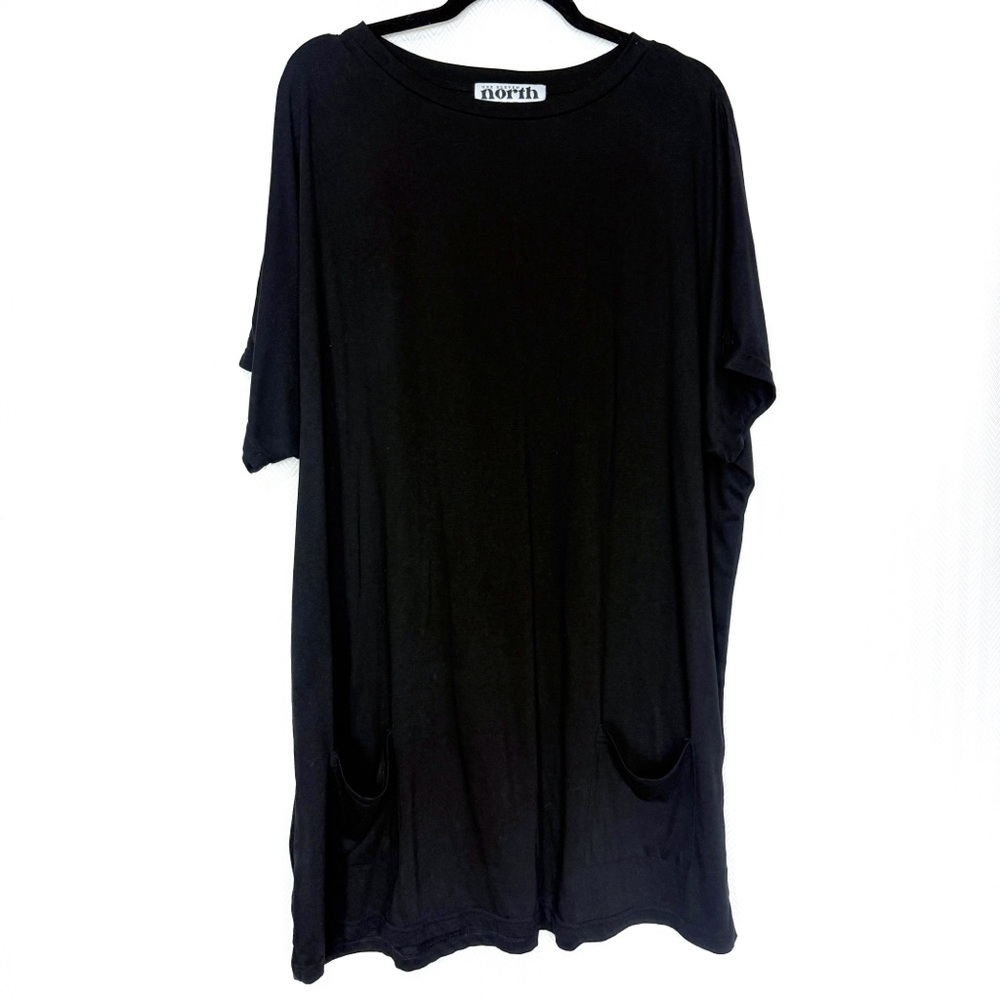One Eleven North Black T-Shirt Dress Size 2XL